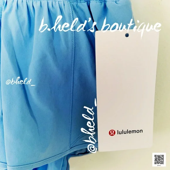 lululemon Hotty Hot Low-Rise Lined Short 2.5" in Aero Blue Pastel Size 0 New NWT - Picture 5 of 12